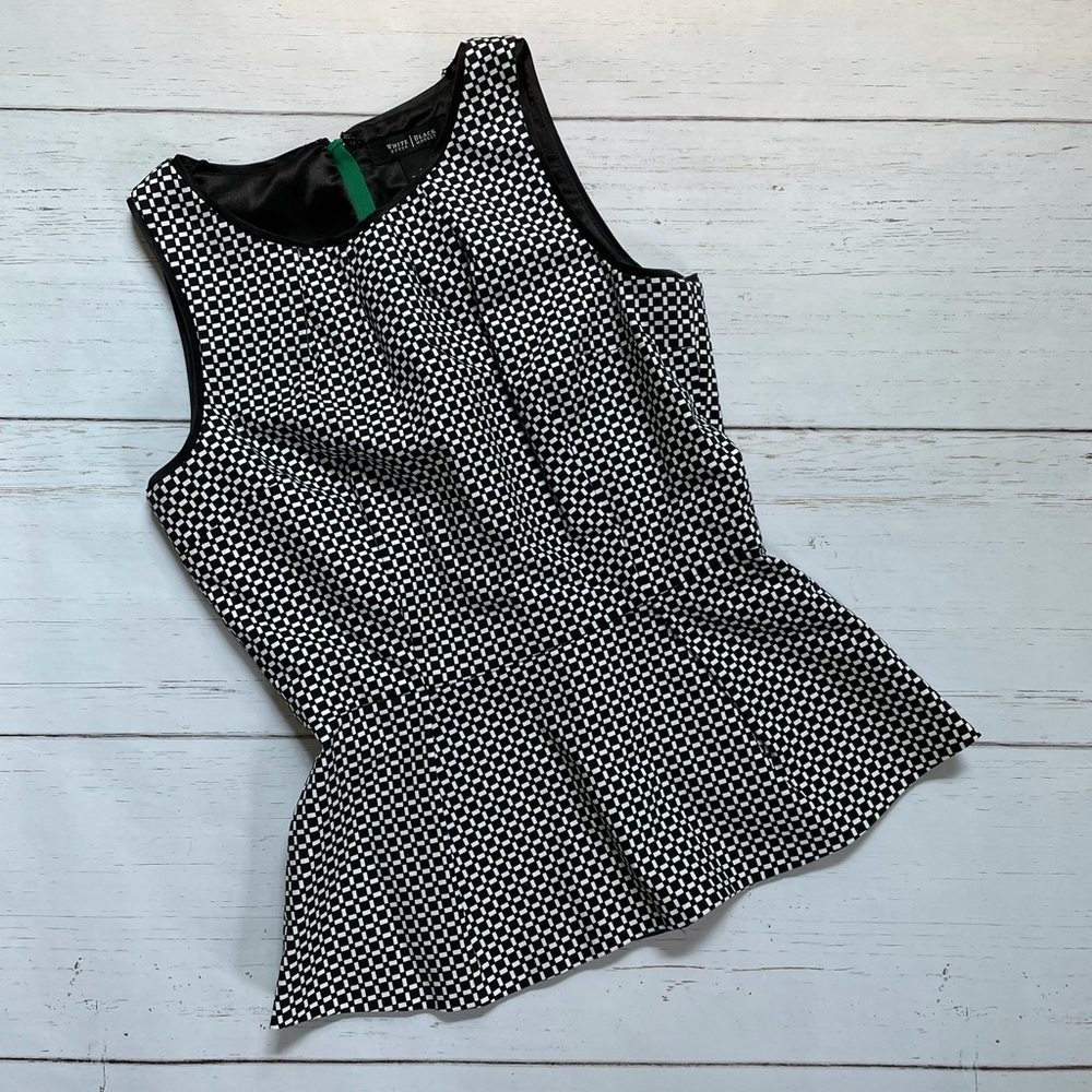 WHBM Patterned Peplum Top
